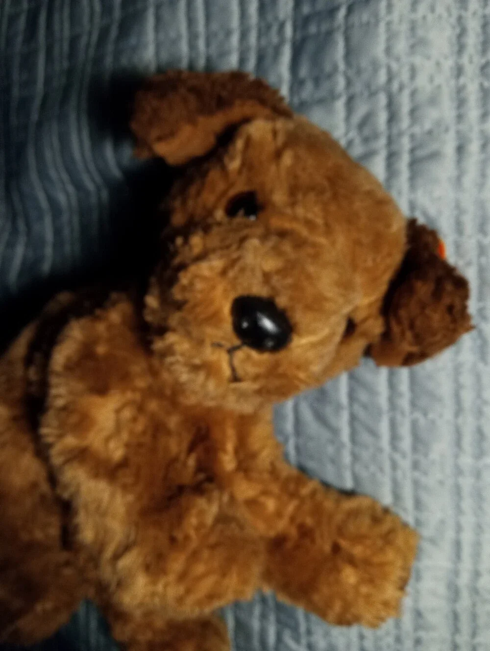Vintage TY 1996 Chips Brown Puppy Dog 10” Plush Stuffed Animal